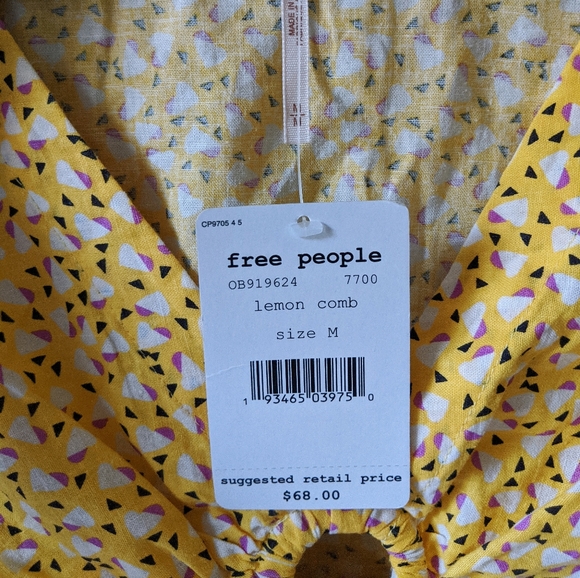 Free People Floral Crop Top - Picture 3 of 4